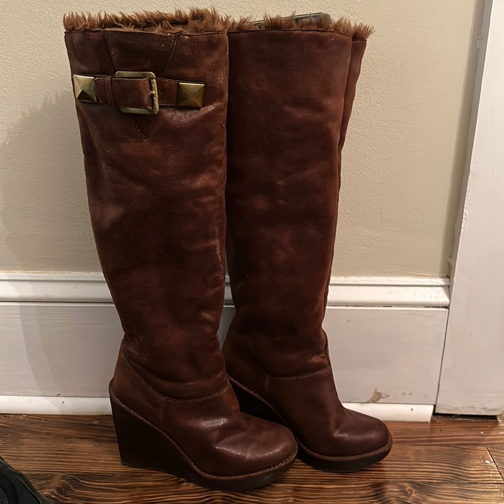 Michael Kors wedge boots